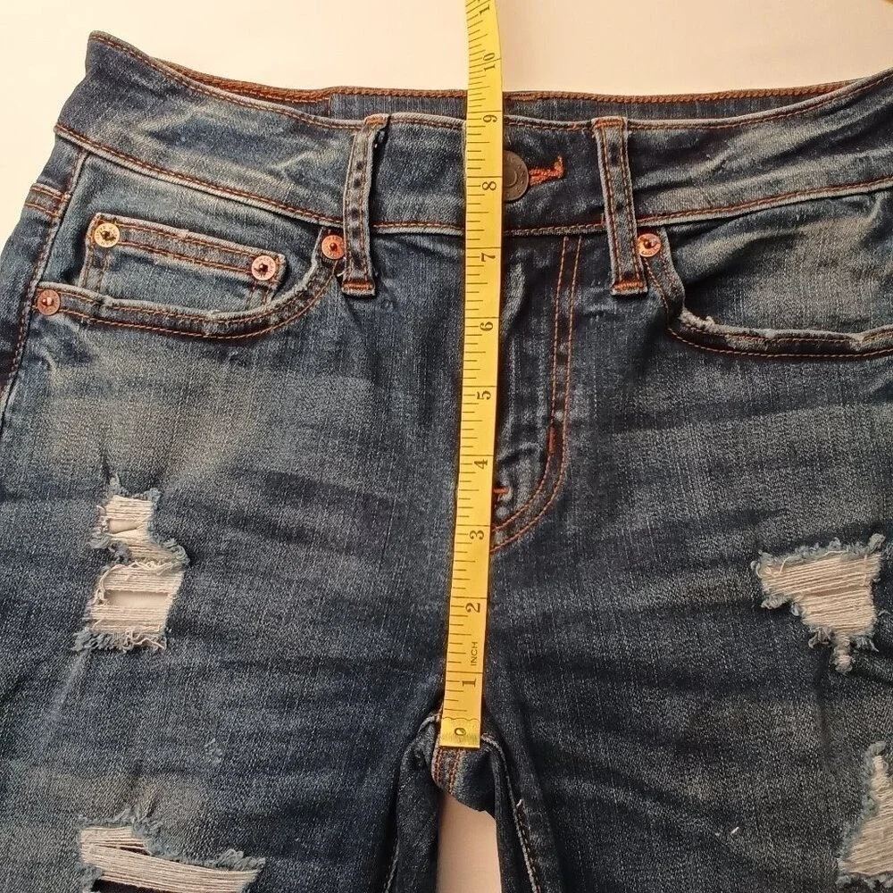 American Eagle Mens Jeans Blue Size 26x28 Next Level Flex Distressed Denim Slim